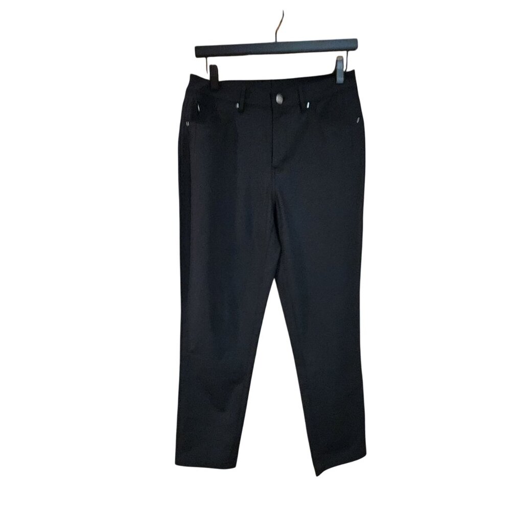 CRZ Yoga Womens Black Stretch Cropped Pants Size 28 Slim Fit